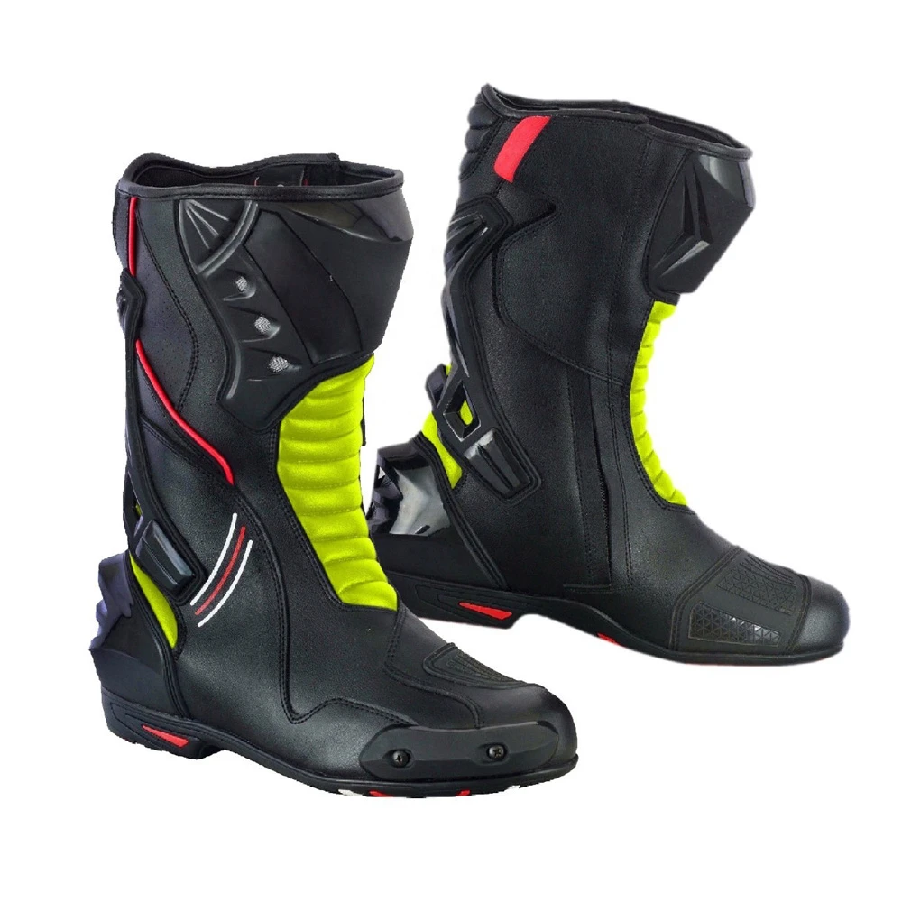 Customized Motorcycle Boots Motocross Racing Boots Men Women Profession Motorbike Men & Woman Racing Motorcycle Shoes Good Price