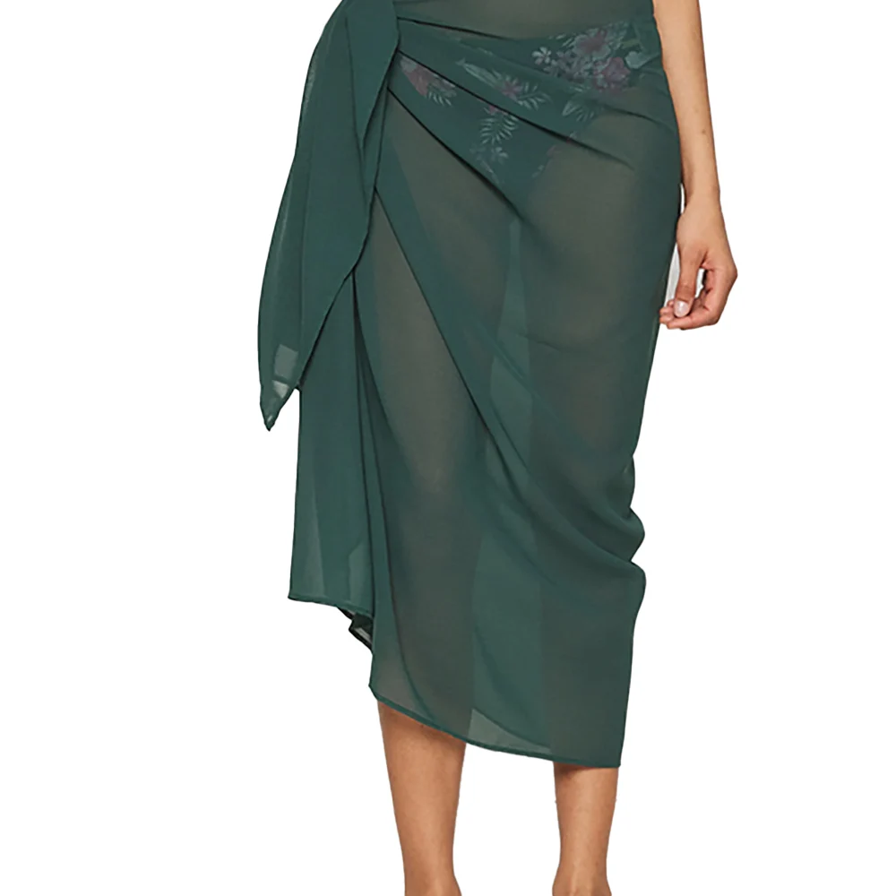 sexy mature beach pareo sarong pareo cover up solid 100% Rayon Sarong Bikini swimwear Cover Up From india Manufacturer