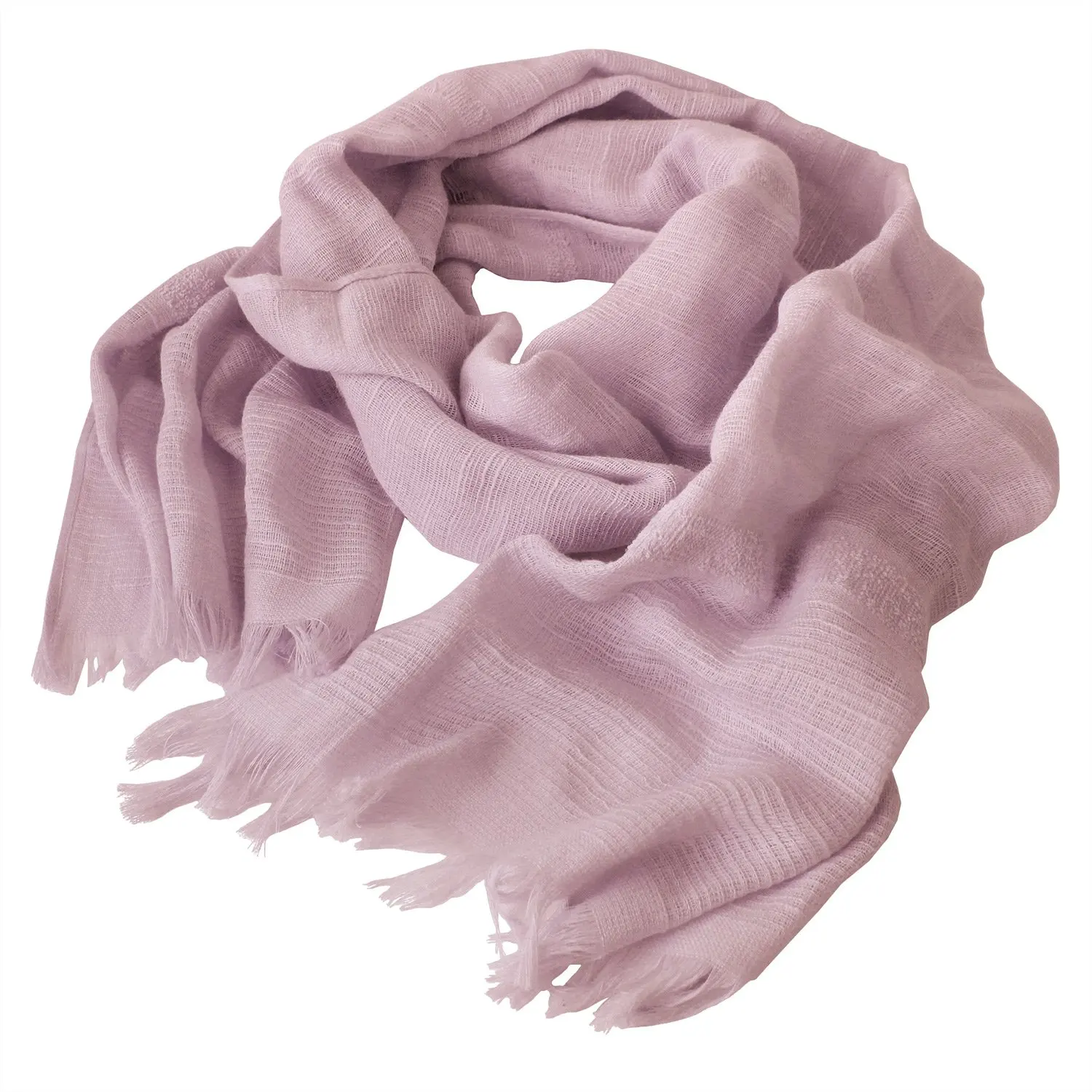 [Wholesale Products] Osaka Japan Cotton Gauze Scarf 100% Cotton 36cm*175cm Cotton Scarves Made in Japan Light Low MOQ Lavender