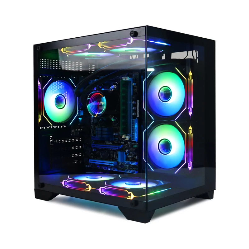 Choiyan Factory Sell Computer Case ATX Mid Towers Argb Computer Gaming Cpu PC Case for Deskshop