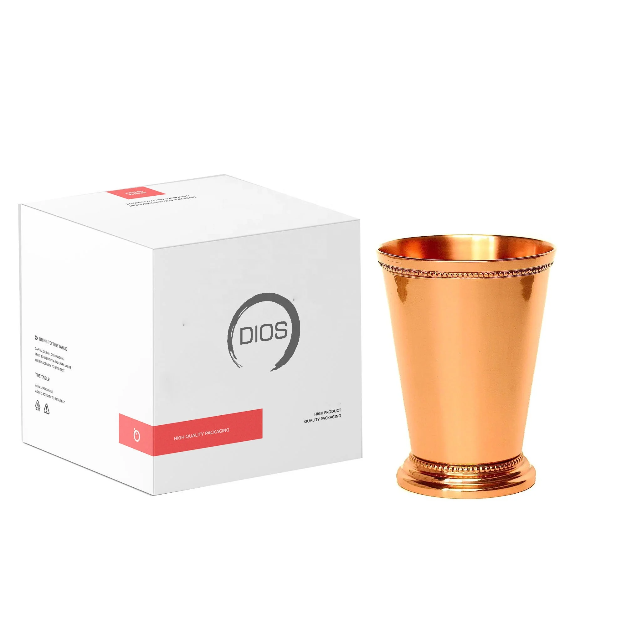 DIOS Copper Pure Moscow Mule Mugs with Nickel Lining- 16 Oz