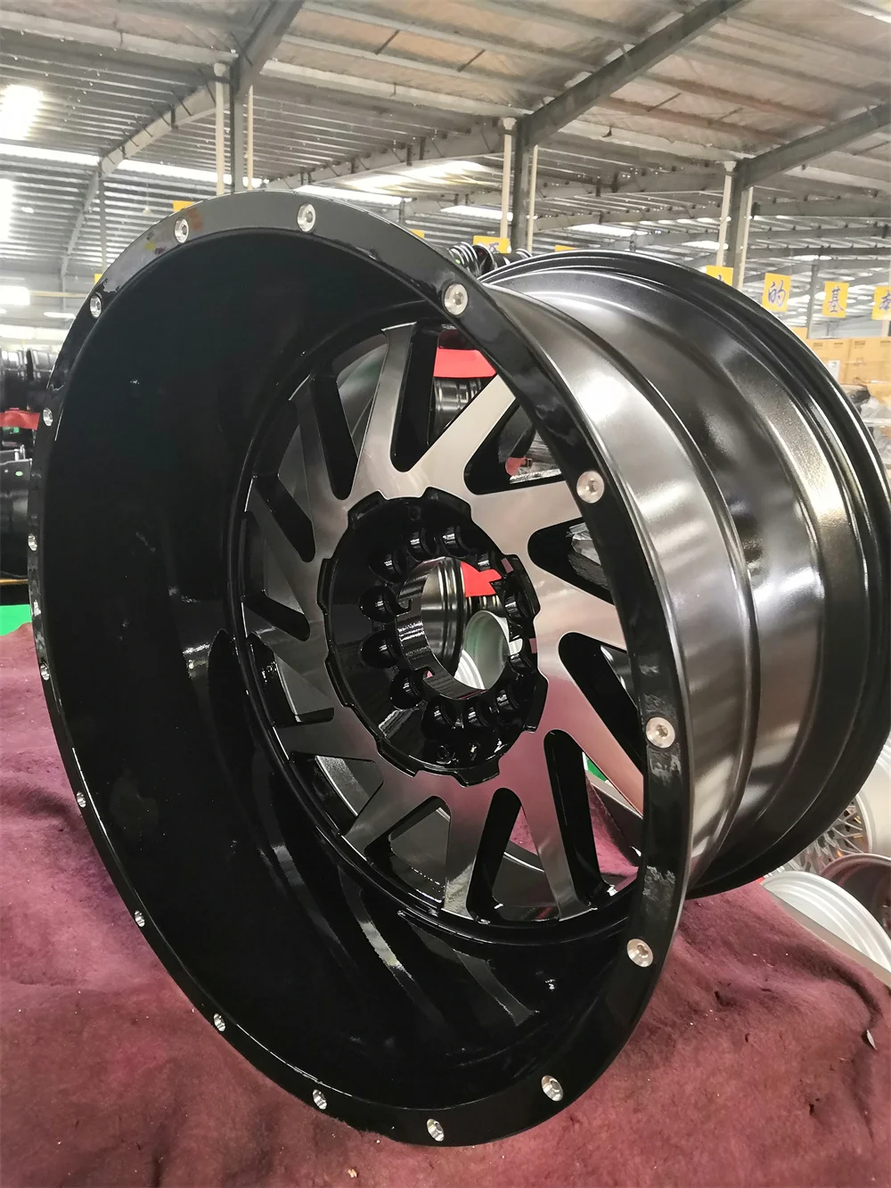 WR-2012 custom black off road wheels 22 24 26inch 5x1143 off road rims