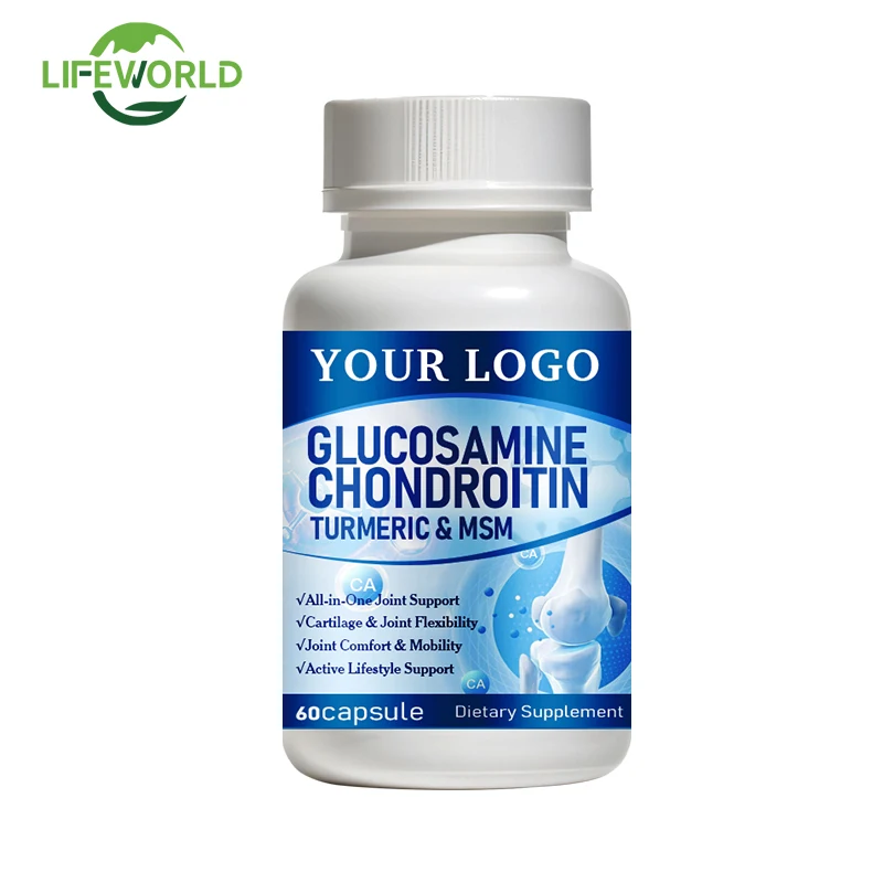 Glucosamine Chondroitin MSM and Turmeric Supplement - Joint Support Supplement with Boswellia & Glucosamine Sulfate 1500 mg