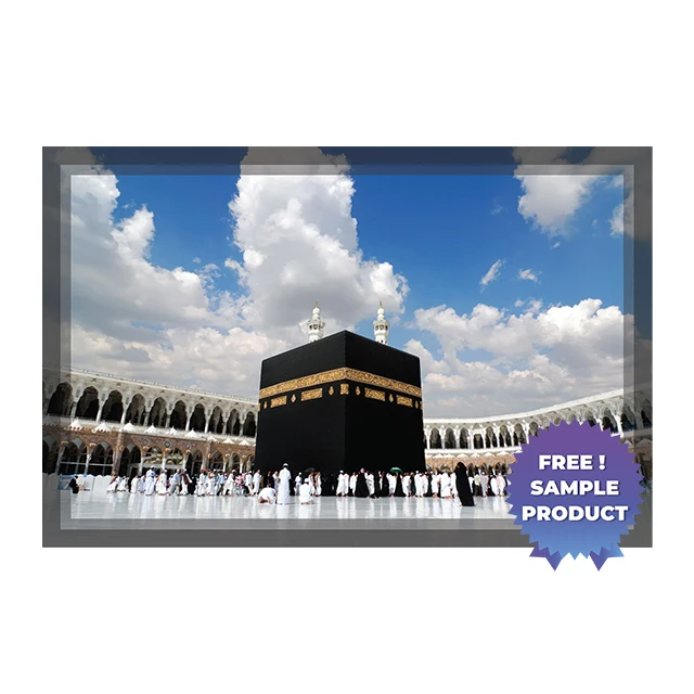 Kaaba islamic Painting Picture Reusable Durable Polystyrene Material Holds The Surface With Static Electricity