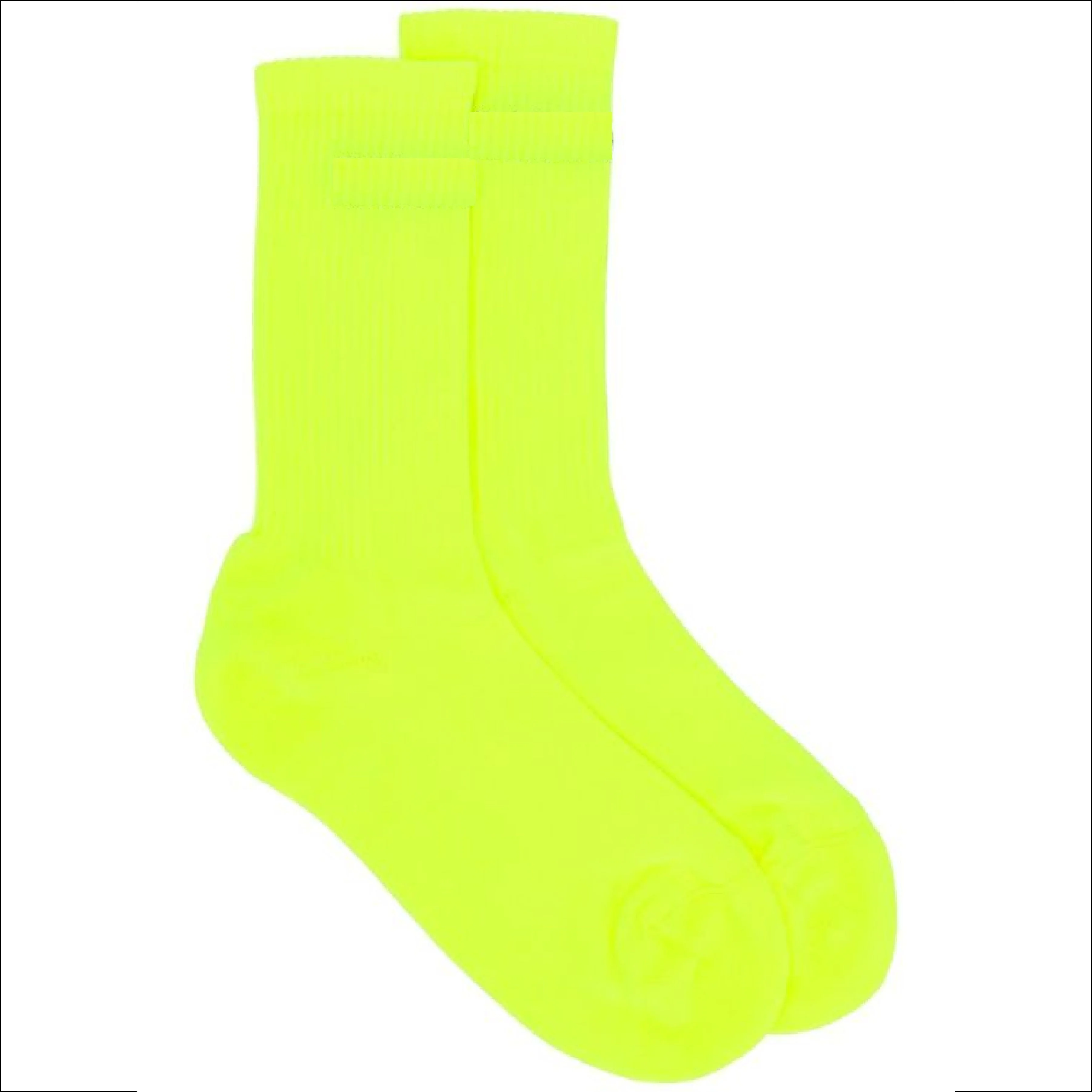 Best Quality Athletic Socks For Men Breathable Thermal Socks Fashionable Neon Green Dailywear Custom Streetwear Socks For Men