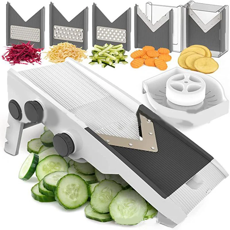 Kitchen Plastic Fruit Food Wholesale Price 2024 Multifuncional Manual Vegetable Cutter Slicer