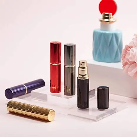 Travel Atomizer Mini Refillable Empty Spray Perfume Bottle 5ml Portable Scent Pump Case Take It By Air w/o Leaking