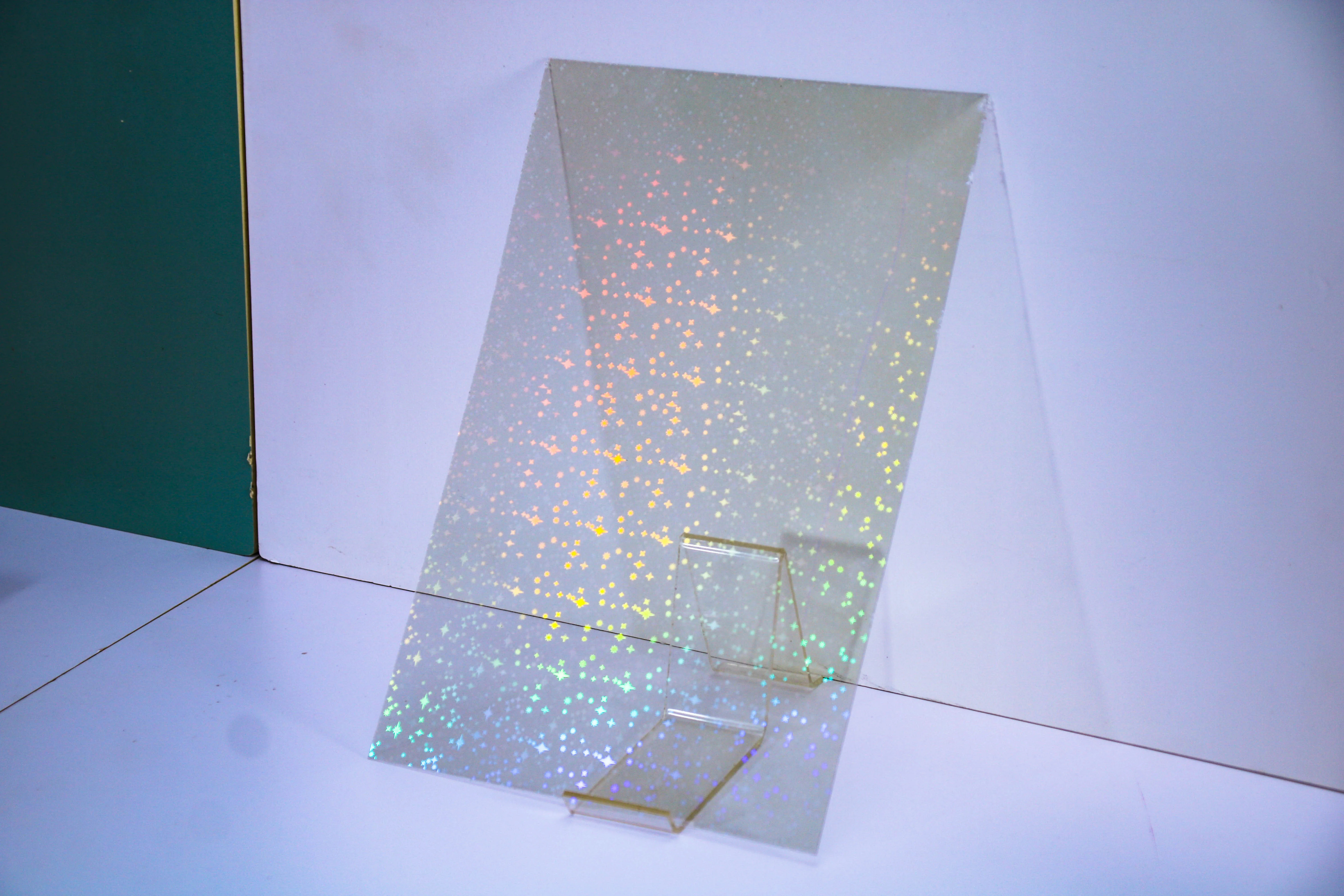 factory price wholesale 1-12mm flexible iridescent dichroic rainbow color pmma plastic acrylic sheets