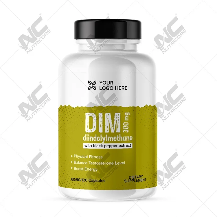 Wholesale Price High Quality Healthcare Dietary Supplements Natural DIM (as Diindolylmethane) Capsules from India