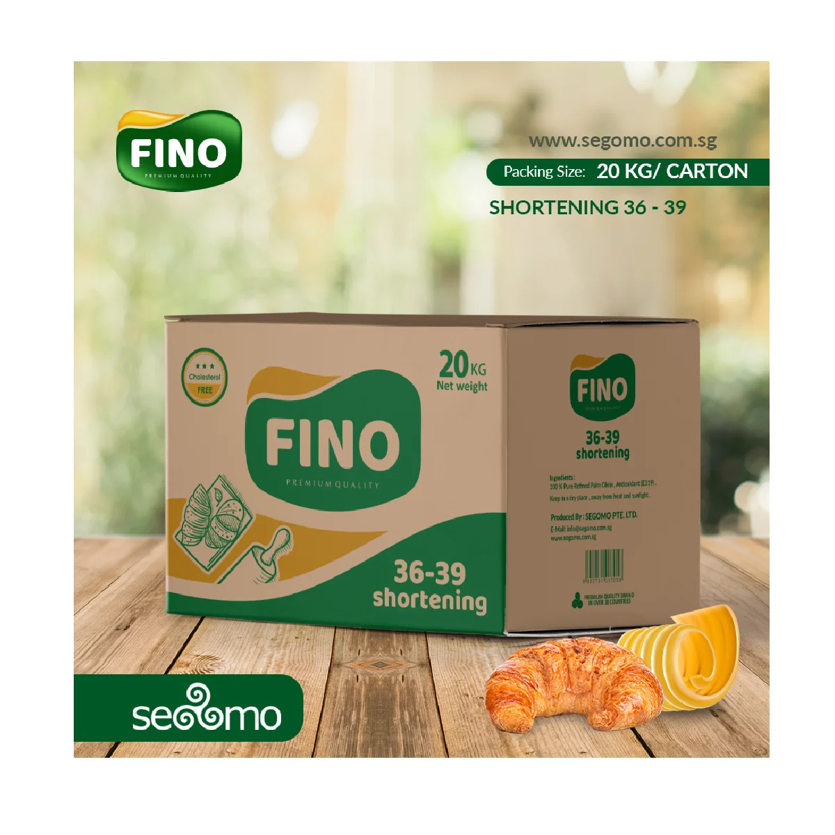 Ingredients Palm Oil Usage Pastry High Quality Purity 100% shortening for baking Vegetable Shortening 3639 20kg