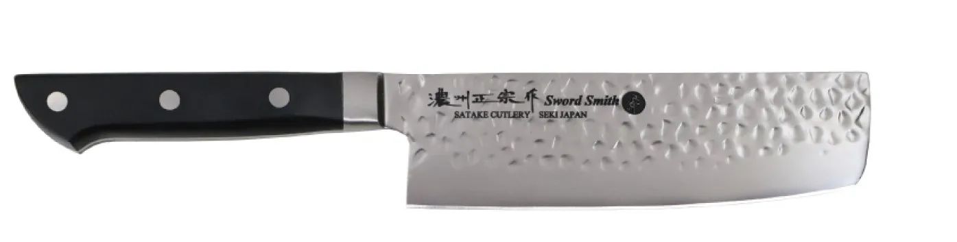 Molybdenum stainless steel hammer forged high quality and affordable knives made in Seki Japan Logo customization possible