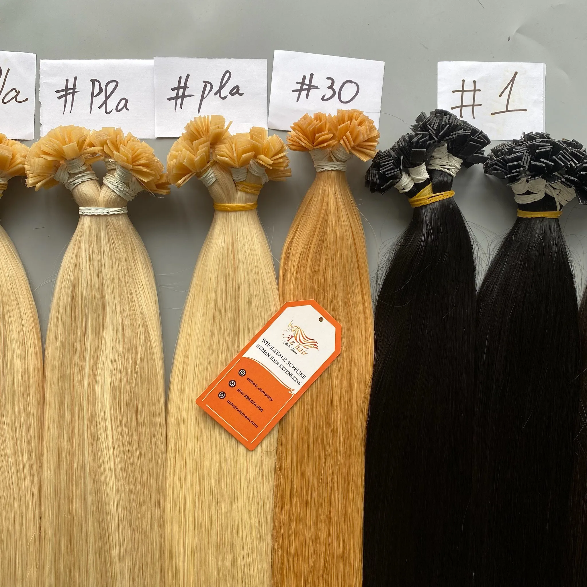 Top Quality Human Hair Flattip For Making Hair Extention Vietnamese Human Hair Cuticle Aligne Wholesale Price