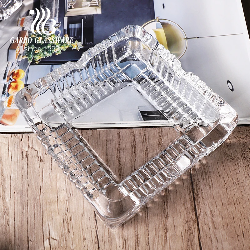 Color decor glass ashtray for home decoration smoking cigar ashtray tableware round glassware smoke hotel ashtrays