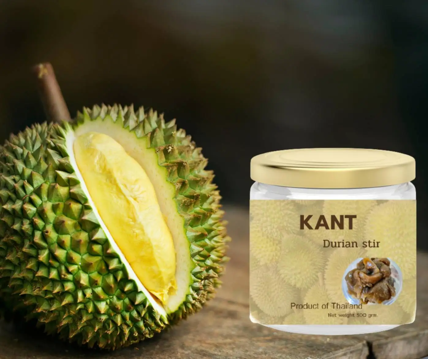 KANT Durian Stir Premium Quality From Thailand Export Grade Food Kancheewalanad company limited