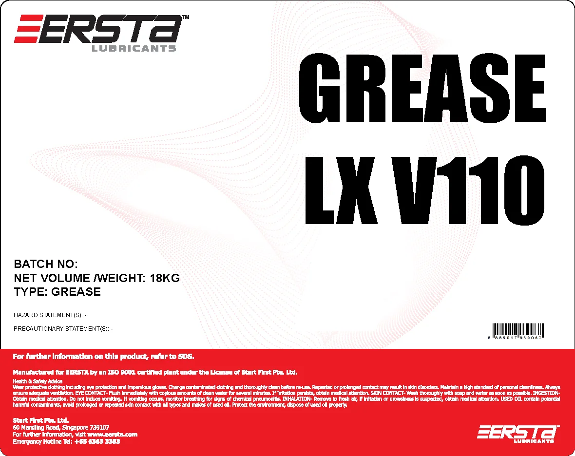 Base oil rolling-element LX V110 400gr high temperature electric motor bearings multi purpose cartridge GREASE