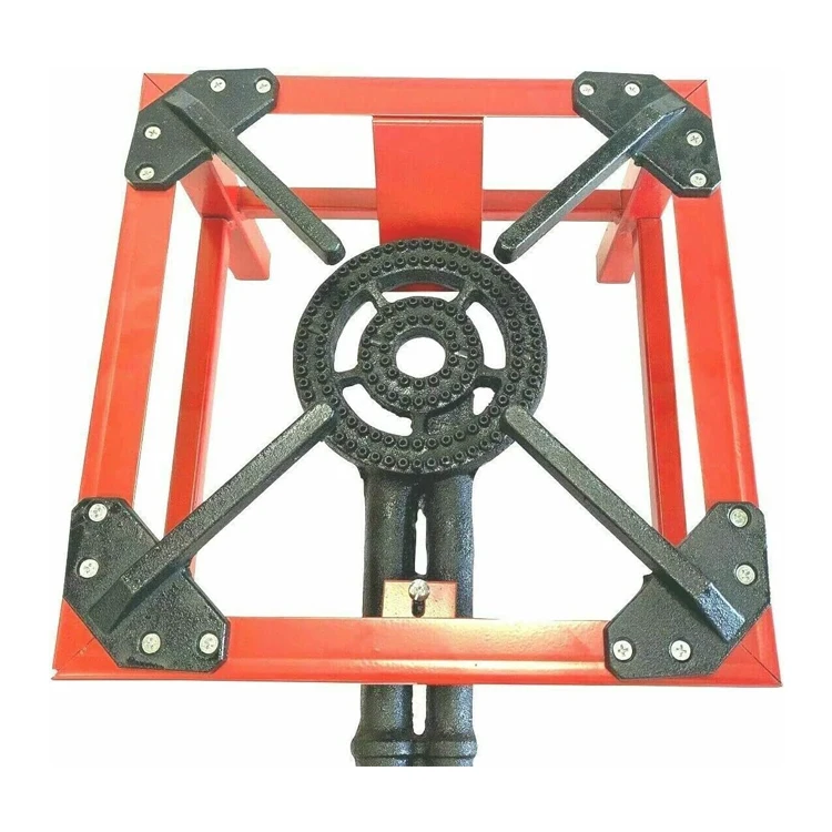 Heavy Duty 2 Button Single Cast Iron Burner LPG Gas Boiling Burner Catering Camping Stove Outdoor Party