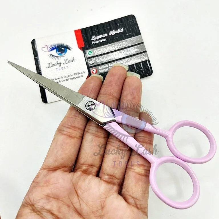 New Arrivals Professional Grooming Barber Scissors pink handle Stainless Steel dull finish Hair Cutting Scissors private logo