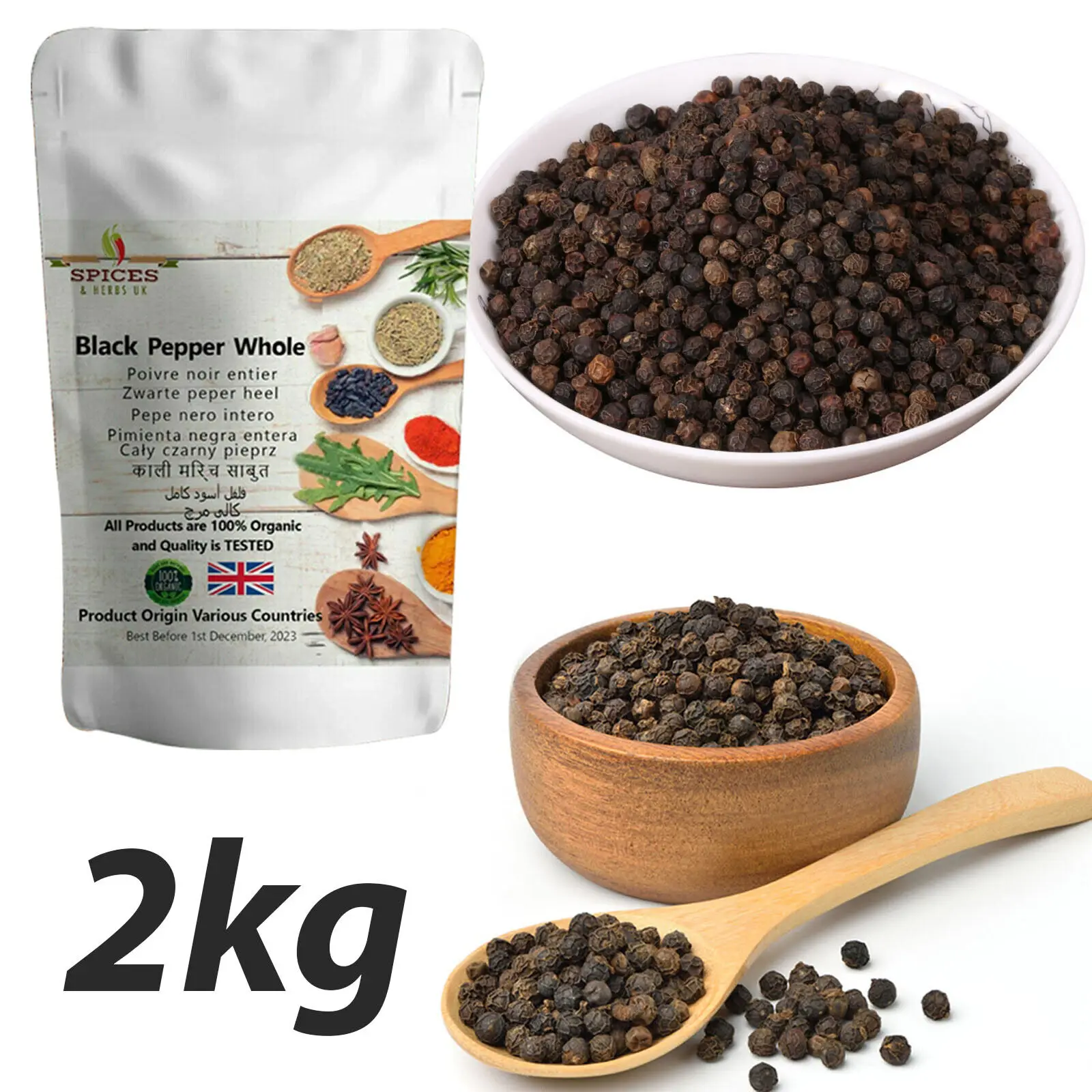 Dried Black Pepper made From Fresh Black Pepper No Preservatives & Organic Spices OEM service in Vietnam