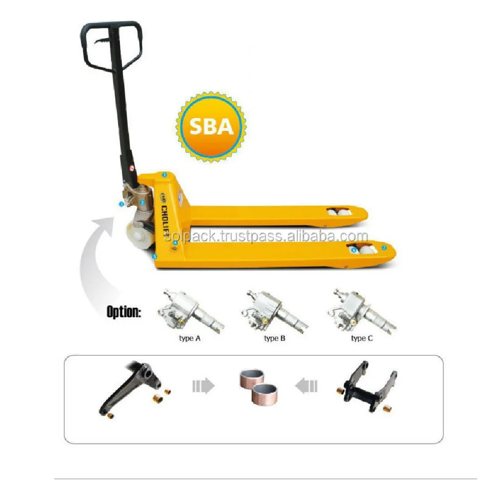 Solpack Hand pallet truck (2.5 ton) Semi  Automatic Pallet Truck With CE Cretificate Wholesale Cheap Price 2023