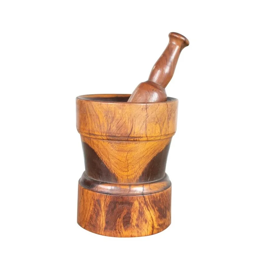 Spice Pounder Mortar and Pestle Garlic Press Kitchen Tool Set for Multipurpose Grinding Medicine Crusher Masher At Low Price