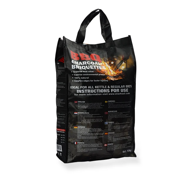 Easy to Light Smokeless Odorless Long Lasting Pillow Shaped Barbeque Charcoal Briquettes made from Coconut Shell Charcoal