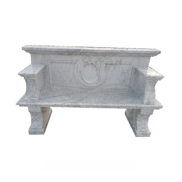New Design Elegant Marble Bench in Custom Sizes, Pakistan Marble Outdoor Seater, Premium Quality Marble Bench Seater