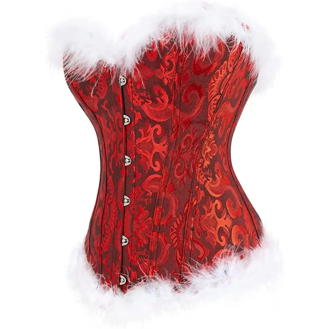 High Quality Brown Leather Corset Plus Size Women Body Shaping Corset