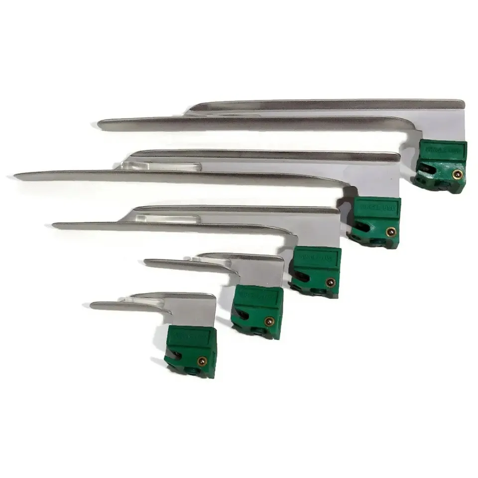 2024 Wholesale Fiberoptic Laryngoscope Wholesale Price 9 Blades Mac Miller Laryngoscope Stainless Steel Material CE Approved OEM