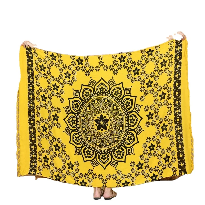New Arrival Hawaiian Sarong print Pareo lavalava Floral Print Beachwear Cover Up 100% Rayon PR083-002R2