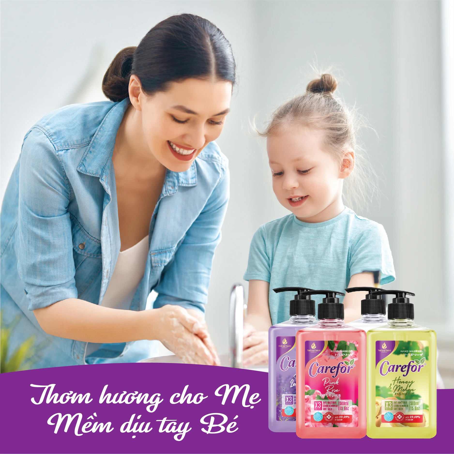 Carefor Green Liquid Hand Soap 500ml Coconut & Milk Moisturizing Sustainable Chemical Handmade Fruit Hand Wash