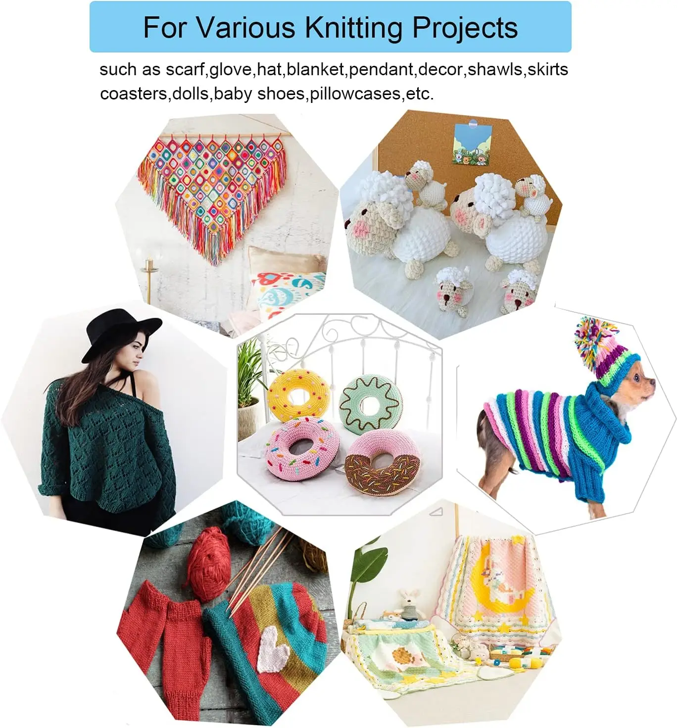 Bamboo Knitting Needle Straight Single Pointed 10-inch Length Knitting Needles for Handmade DIY Knitting,US Size 13(9mm)