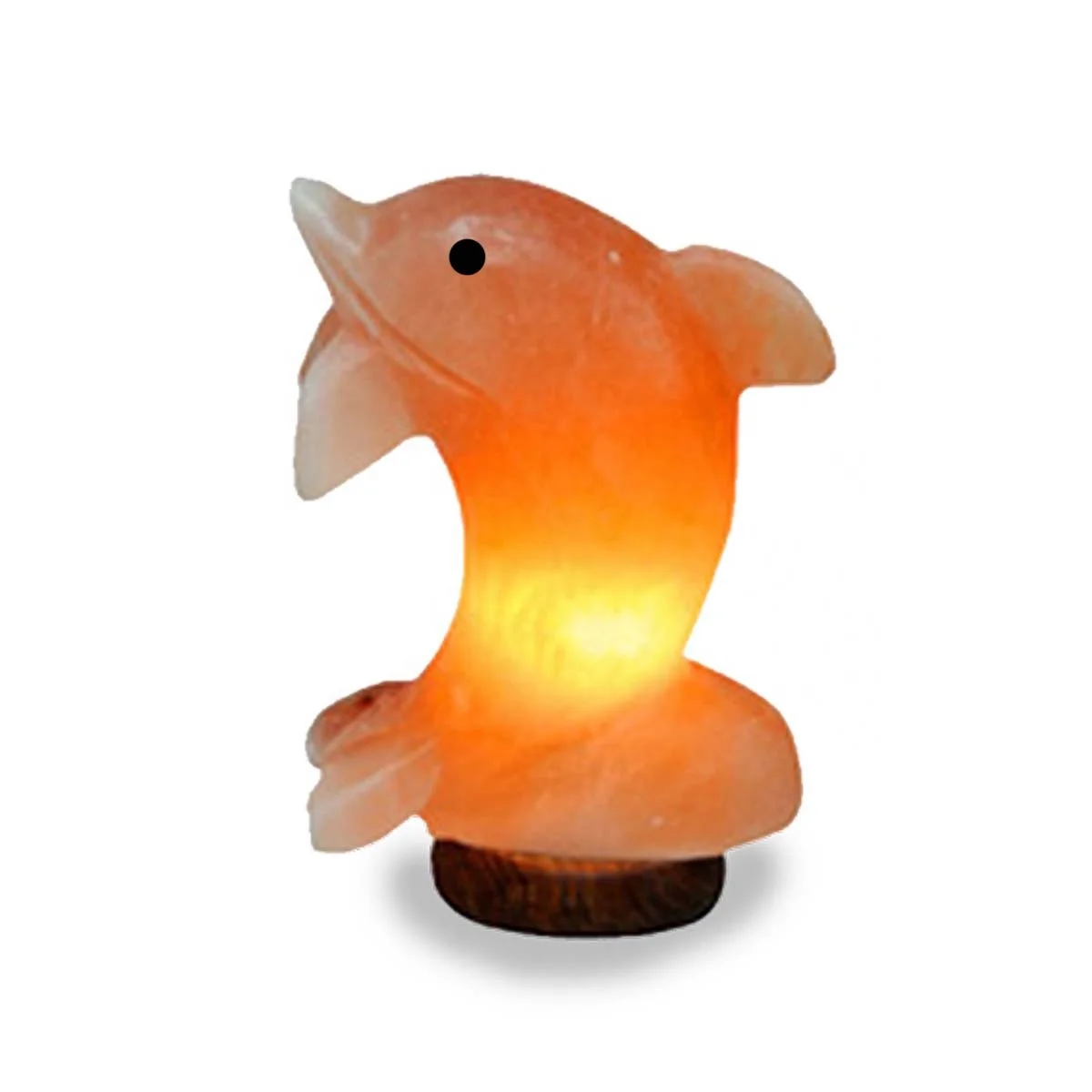 Himalayan pink natural crystal salt Dolphin shape lamp with power cord ISO 9001 Certified origin From Minerals Route Pakistan