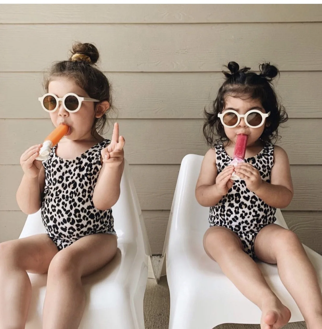 8128 Toddler Children Beach Baby girls Sunflower Sunglasses Plastic Frame Round Character Eyeglasses Kids Sun Glasses