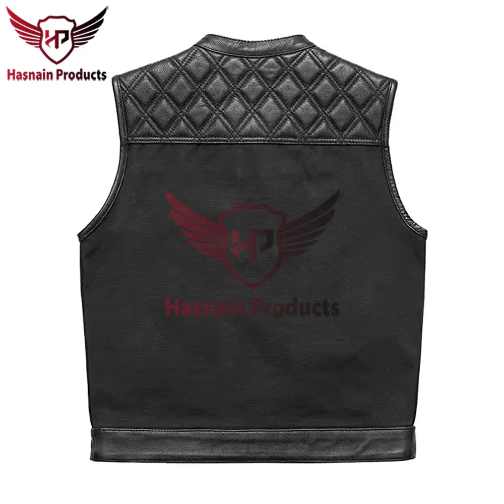 Premium Quality Spring Autumn Plus Size Thickened Cowhide Waistcoat for Men Lapel Black Slim Fit Genuine Leather Moto Vest