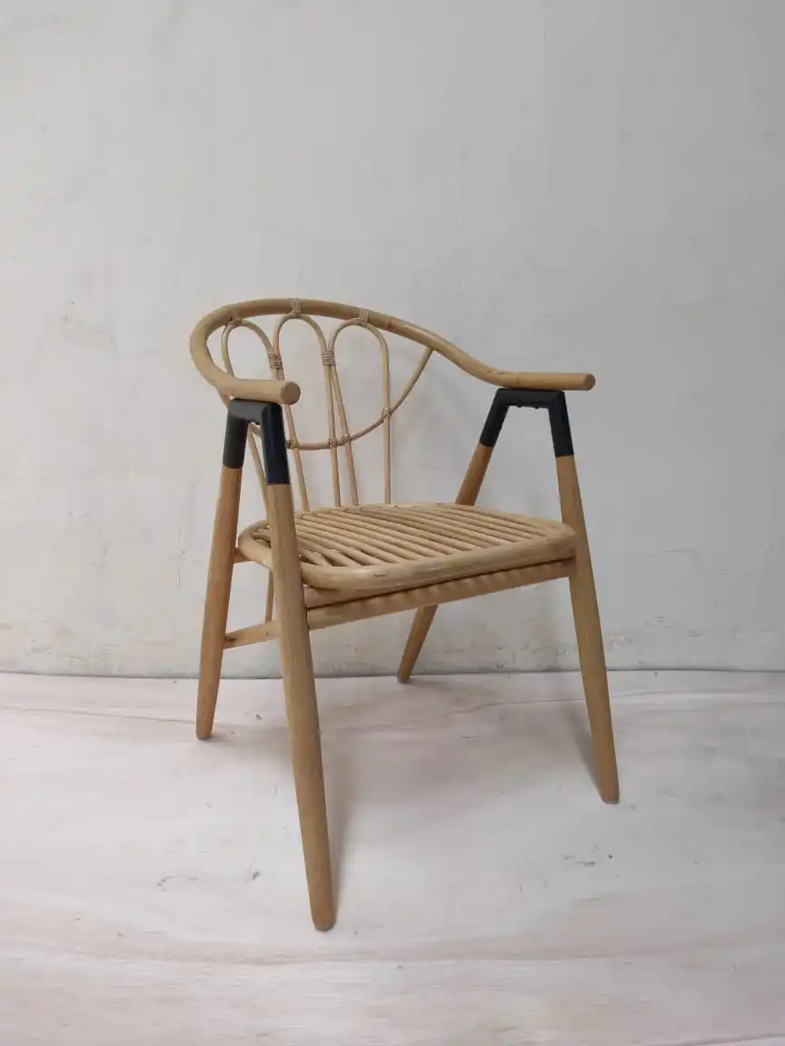 Hot item low price natural rattan chair cafe chair handicraft indonesia wholesale