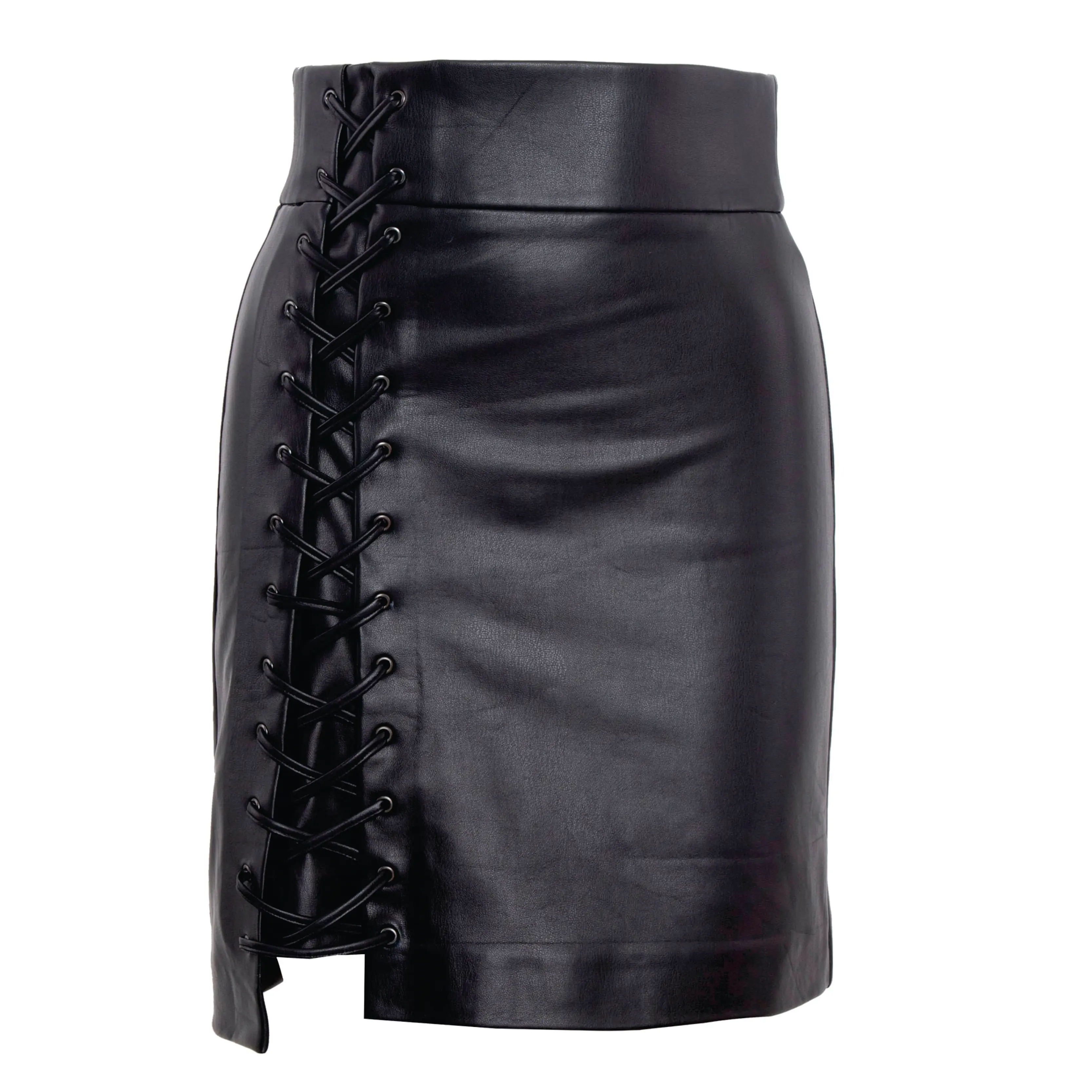 High Waist Matte Leather Mini Skirt Women Sexy Short Skirt Fashion Nightclub Streetwear Wholesale