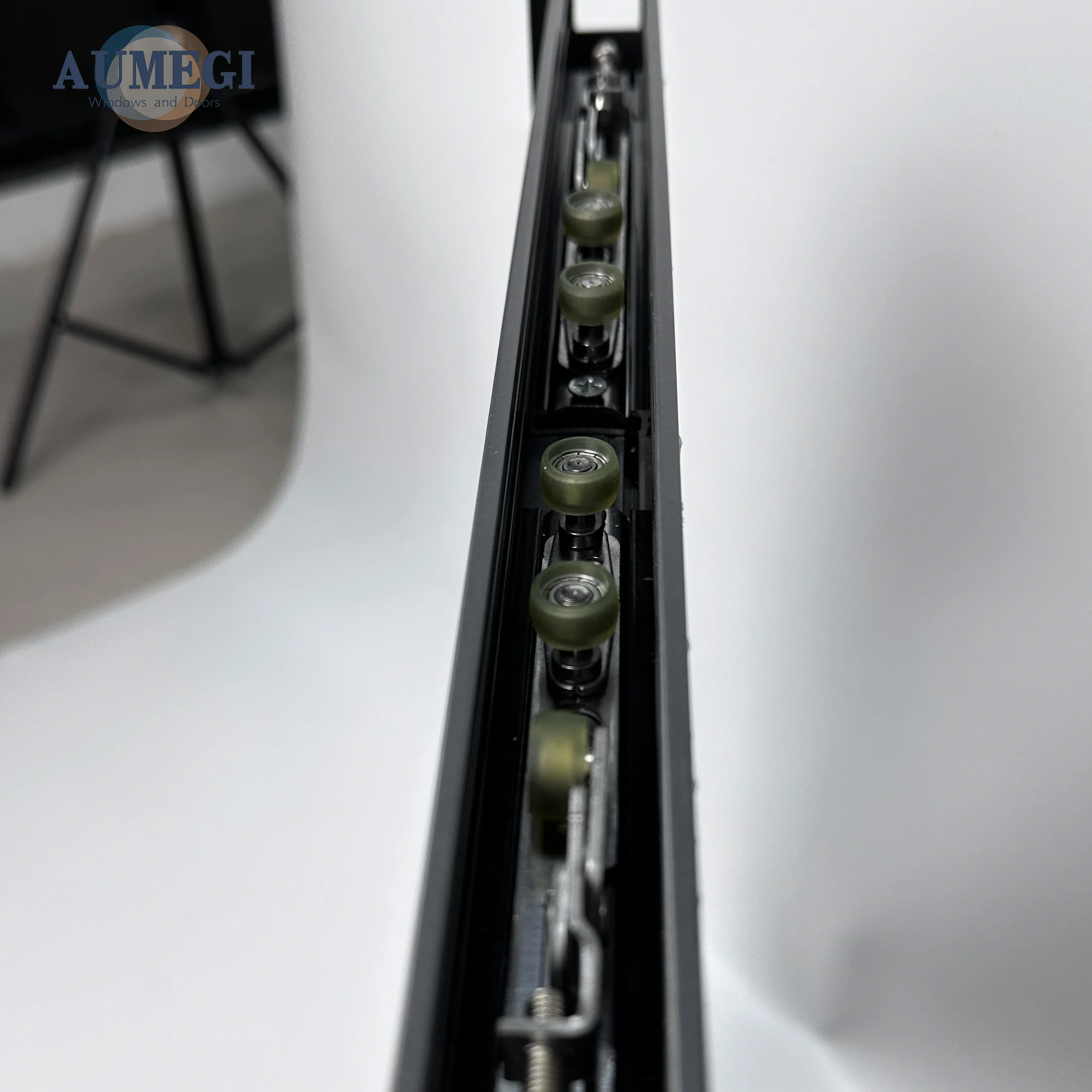 Aumegi Sound Insulation Aluminum Sliding Window Screen Veranda Grill Design Sliding Windows