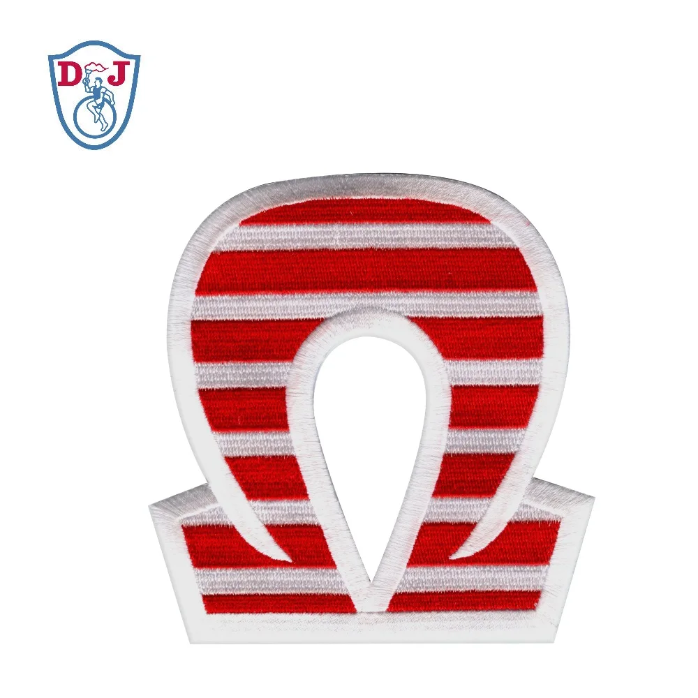 Customized Letter Patches Iron On Greek Letter Embroidered Applique sorority & fraternity patches