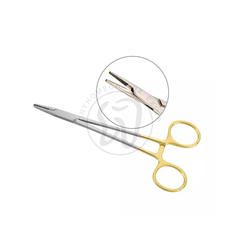 Reusable Suture Wire Twister Needle Holder 18 cm Gold Carbide TC Tip Plated Surgical Instruments Stainless steel