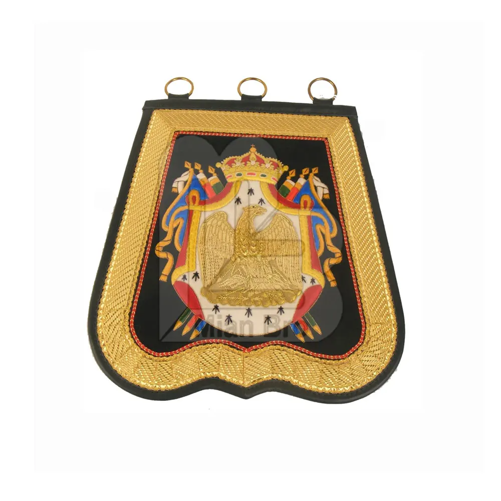 Sabretache Eagle Gold And Different Color Shape Flag Best Quality Embroided Flags For Band Uses
