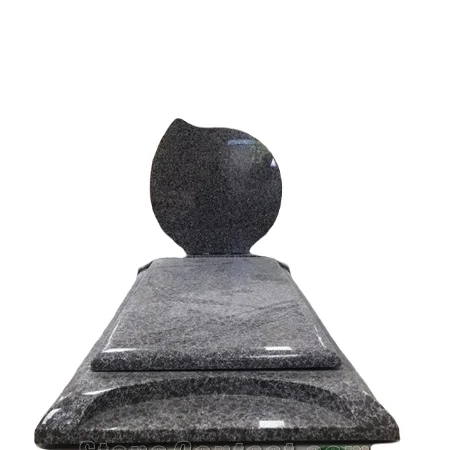 Custom Made Tombstone Granite for Good Quality Headstone Grey Granite Tombstone  Simple Design Tombstone Headstone Cross