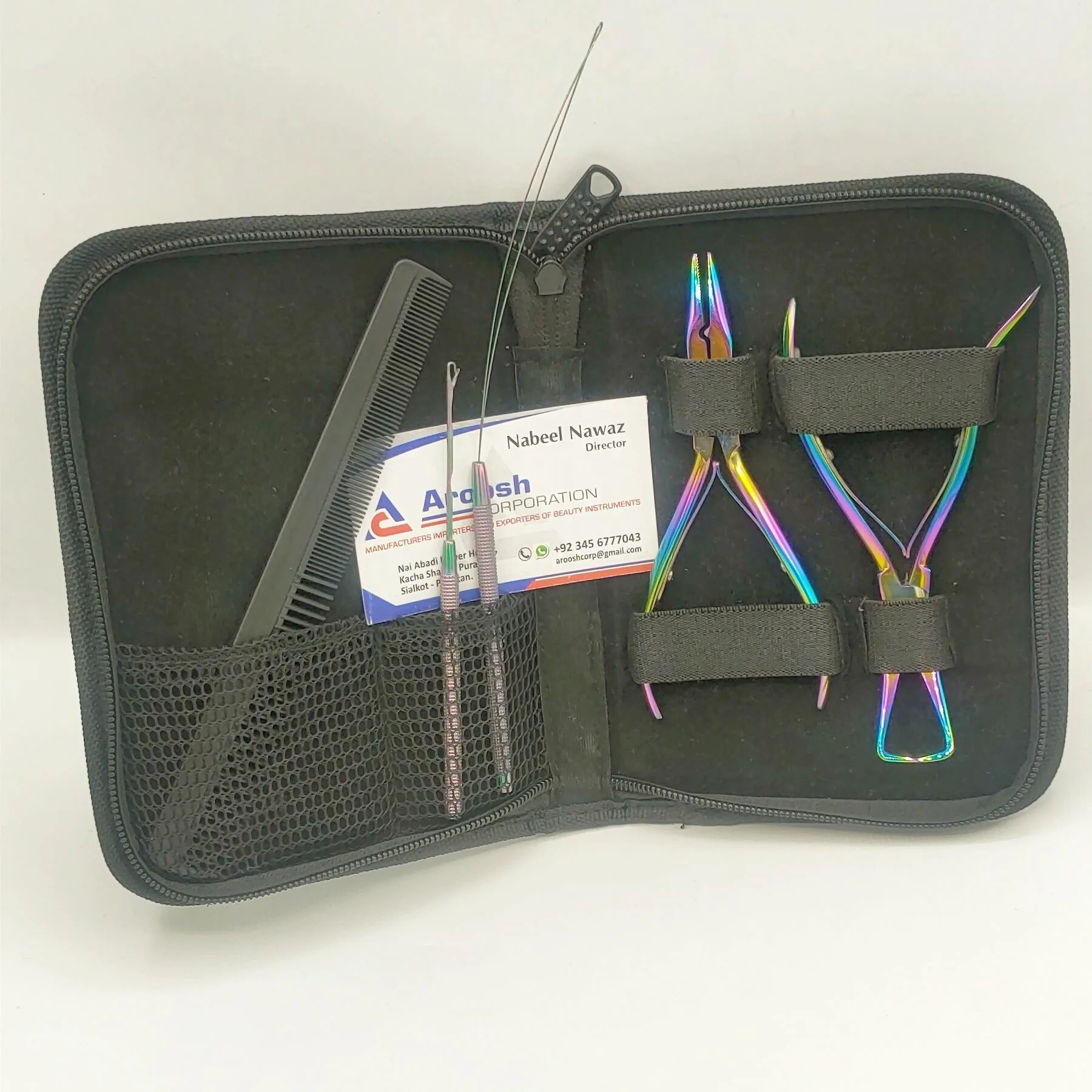 Rainbow Multi Steel Wholesale Micro Ring Hair Extension Fitting And Removal  Pliers With Crochet Loop And Pulling Needle