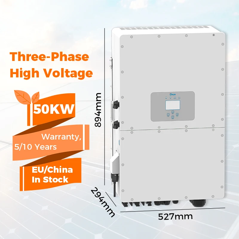 EU STOCK Warehouse 12kw 3 phase SUN-12K-SG04LP3-EU Deye hybrid inverter 5KW 6KW 8KW 10KW home solar energy system Wechselrichter