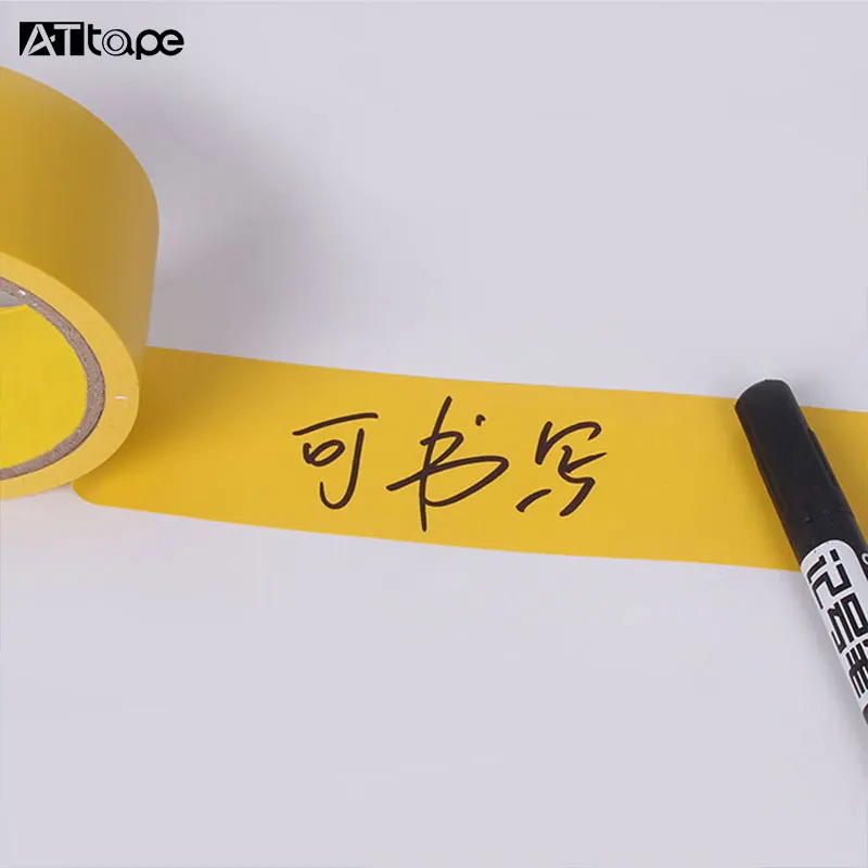 Black and Yellow High Viscosity PVC Film Base Material Floor Marking Warning Caution Self Adhesive Tape