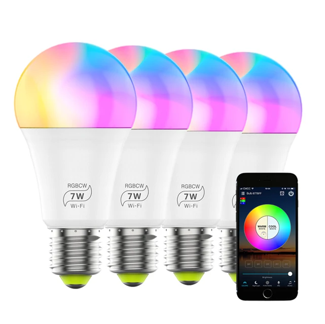Smart Light Bulb E27 Dimmable Smart Things Siri Alexa Google Homepage 220V