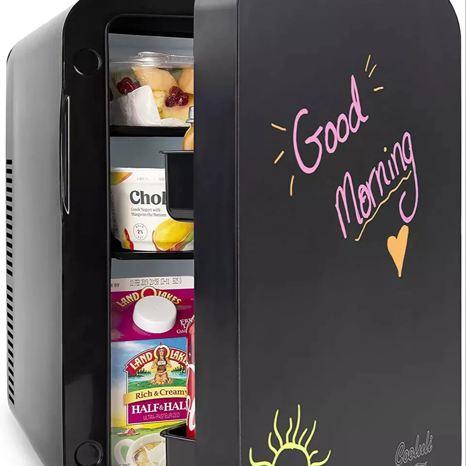 Горячая Распродажа Cooluli Vibe мини-холодильник для спальни с классной передней магнитной доской 15 л