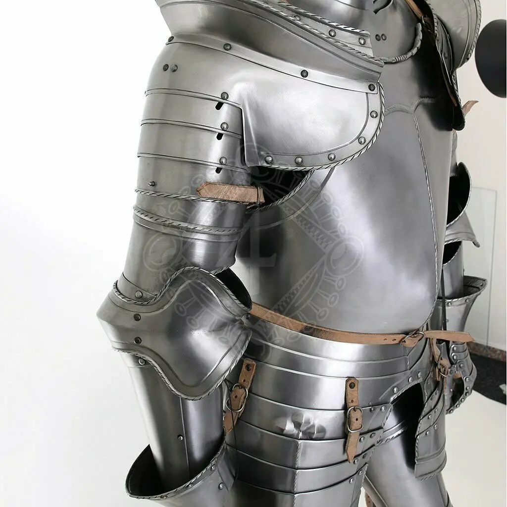 Medieval Templar Medieval Wearable Knight Combat Armor Full Suit With Stand