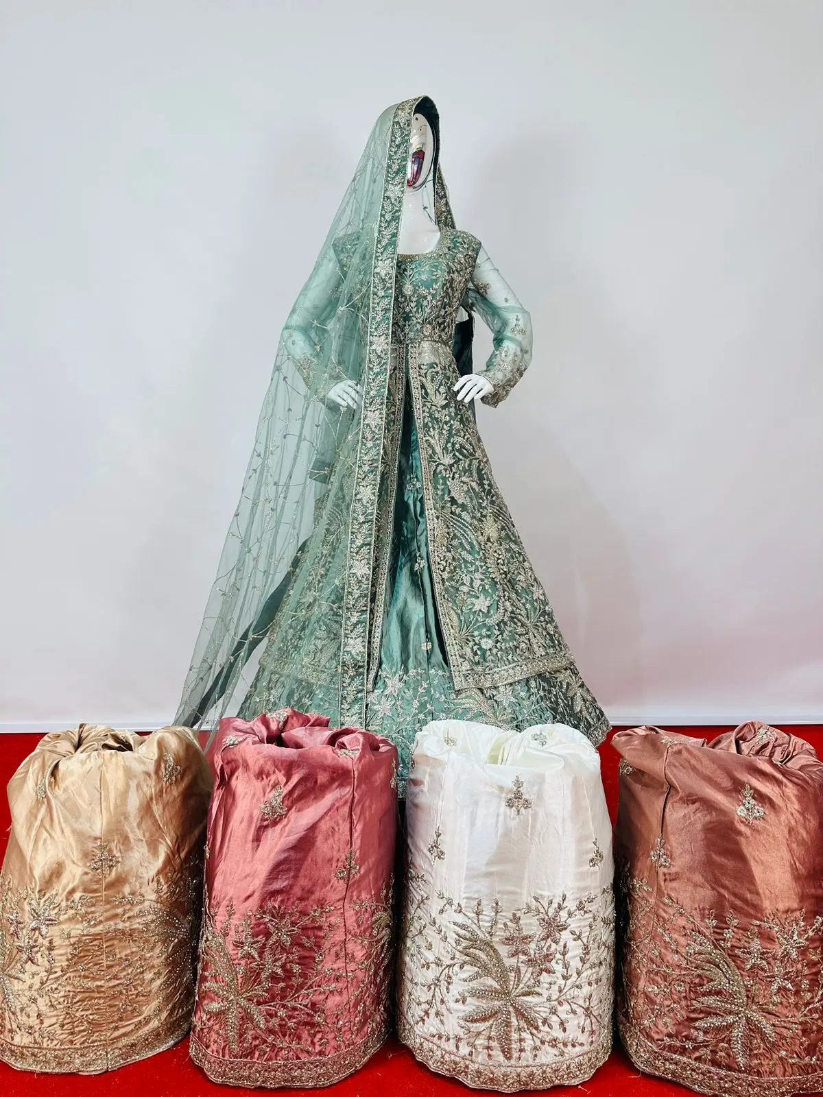 High Quality Heavy Net & Silk  Pakistani Indo Western Suit for Women from Indian Supplier Available at Wholesale Price