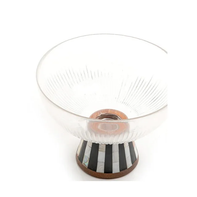 Kuwait High Quality Salt Bowl Material Glass Handmade Salad Fruit Serving Glass For Luxury Home Hotel Indian Supplier