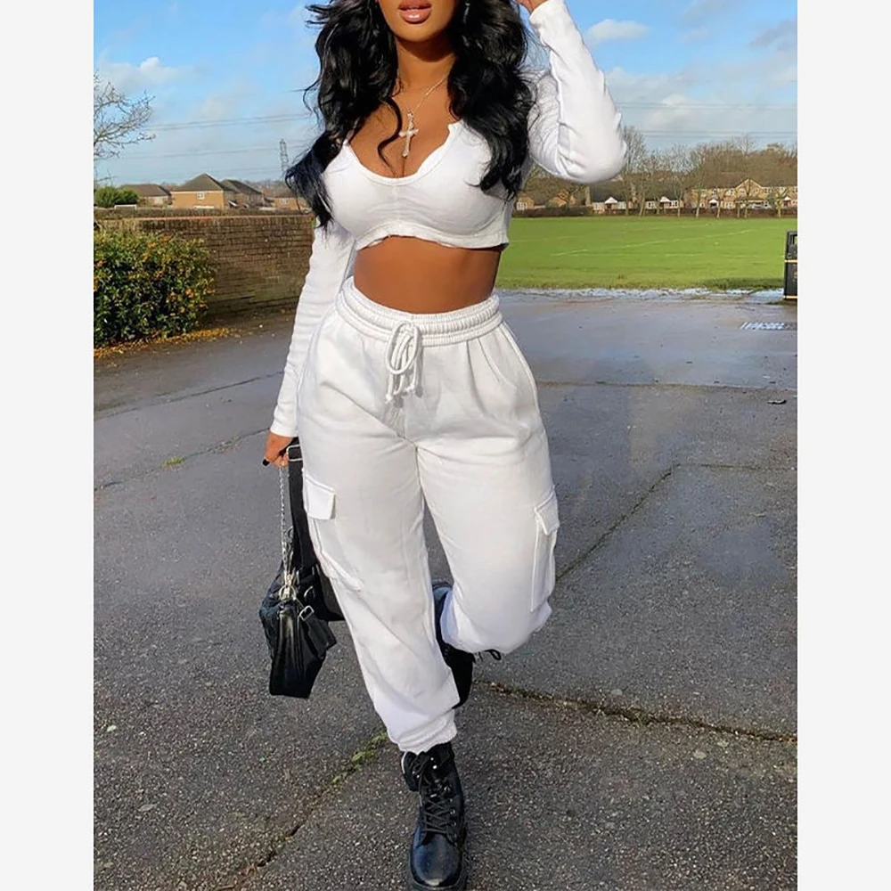 Wholesale Custom Womens Workout Track Joggers French High Waisted Women GYM Sports Cotton Fleece Tapered Fitted Joggers Pants